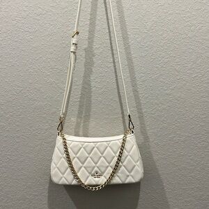 White Kate Spade Carey Convertible Quilted Crossbody Shoulder Bag New Never Used